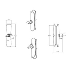 Uchwyt Ram mounts RAM-D-201u-e