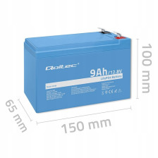 Qoltec Akumulator LiFePO4 12.8V 9Ah 115.2Wh BMS